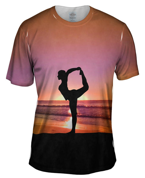 Beach Yoga Mens T-Shirt