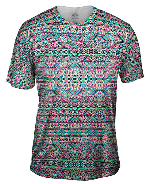 Muted Tribal Digital Pattern Mens T-Shirt