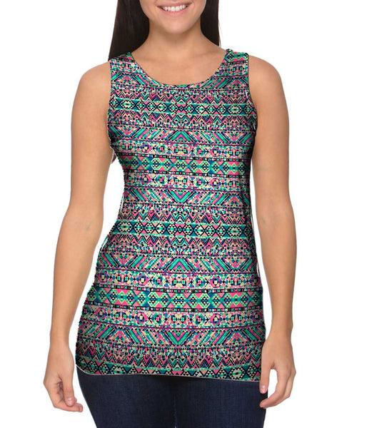 Muted Tribal Digital Pattern&nbsp;Womens Tank Top
