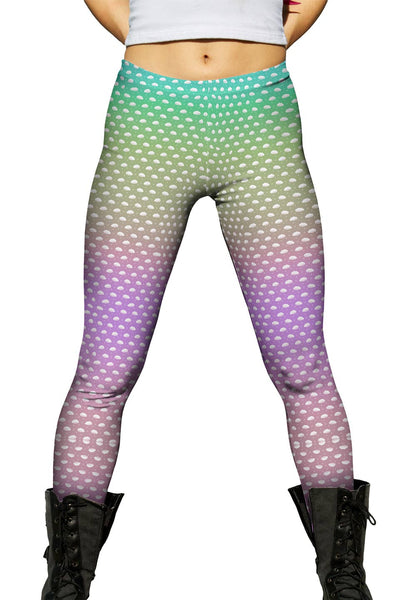 Cloudy With A Chance Of Color Womens Leggings