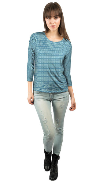 Tribal Blue Skies&nbsp;Womens 3/4 Sleeve