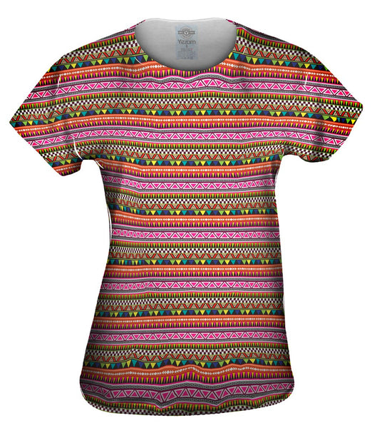 Tribal Colorful Aztec Warrior Womens Top