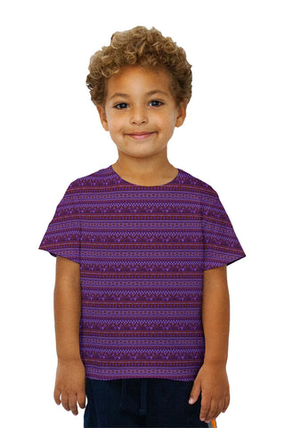 Kids Tribal Purple Aztec Warrior
