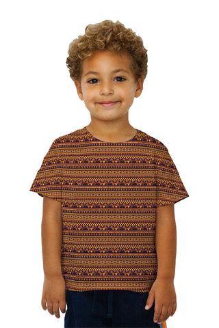 Kids Tribal Yellow Aztec Warrior