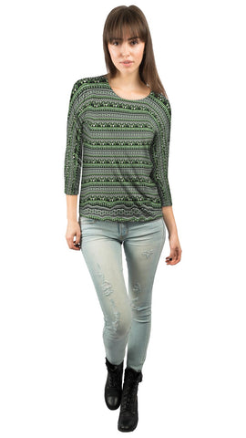 Tribal Green Aztec Warrior