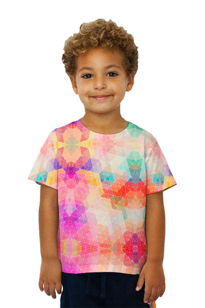 Kids Warm Sunshine Hipster Triangle Pattern&nbsp;Kids T-Shirt