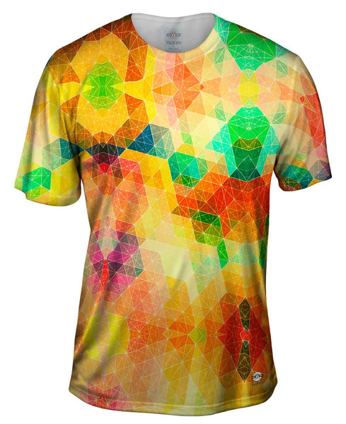 Heavy Sunshine Triangle Pattern Mens T-Shirt
