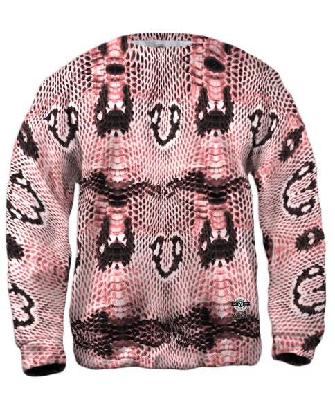 Pink Cobra Snake Skin&nbsp;Mens Sweatshirt