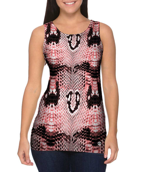 Pink Cobra Snake Skin&nbsp;Womens Tank Top