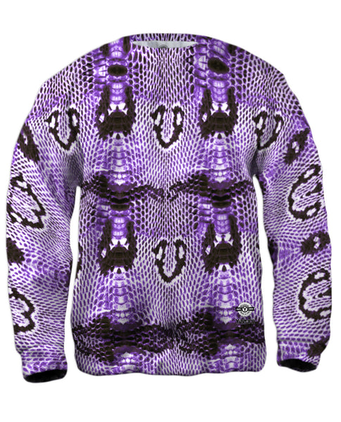 Purple Cobra Snake Skin&nbsp;Mens Sweatshirt