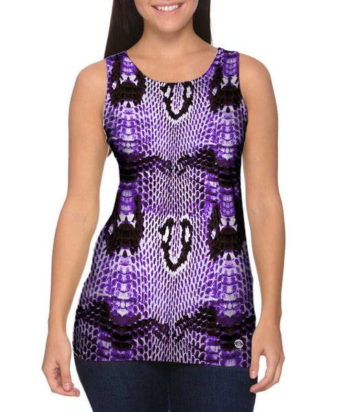 Purple Cobra Snake Skin&nbsp;Womens Tank Top