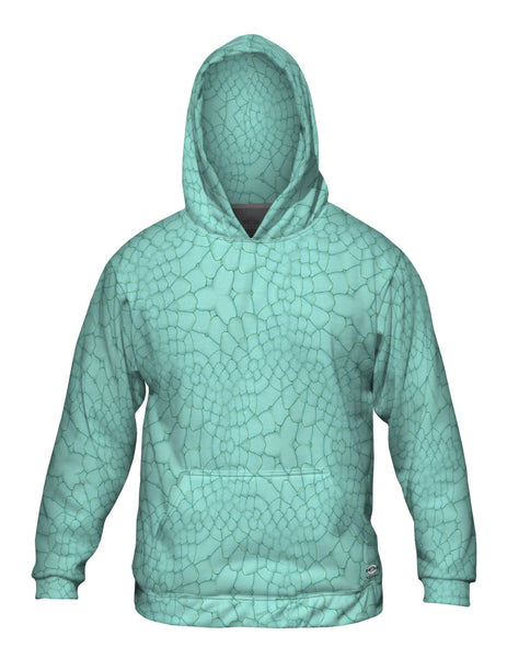 Trippy Aqua Snake Skin Mens Hoodie Sweater