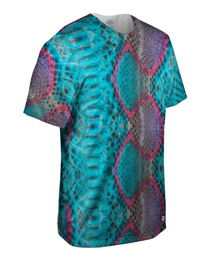 Sunrise Snake Bi Color Skin Pattern Jumbo Mens T-Shirt | Yizzam