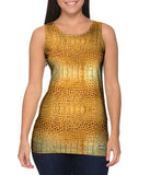 Golden Snake Skin Pattern