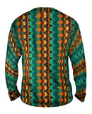 Golden Aqua Snake Skin Pattern
