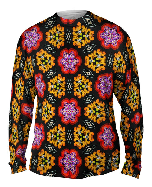 Pittsburgh Flowers Pattern&nbsp;Mens Long Sleeve
