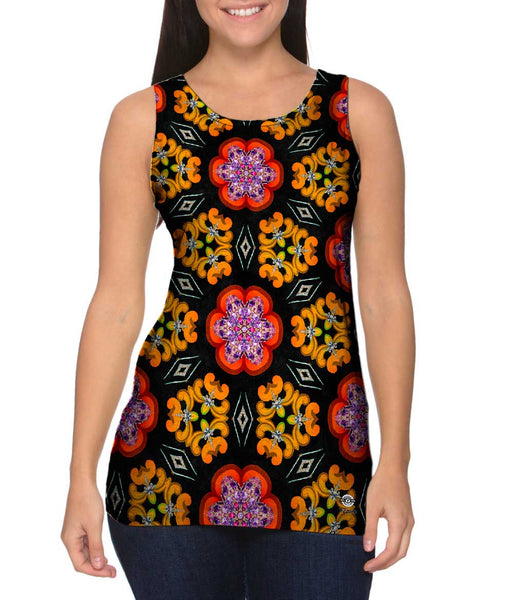 Pittsburgh Flowers Pattern&nbsp;Womens Tank Top