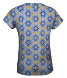 Mosaic Blue Triangles Pattern