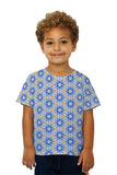 Kids Mosaic Blue Triangles Pattern