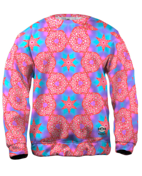 Pink Starts Pattern&nbsp;Mens Sweatshirt