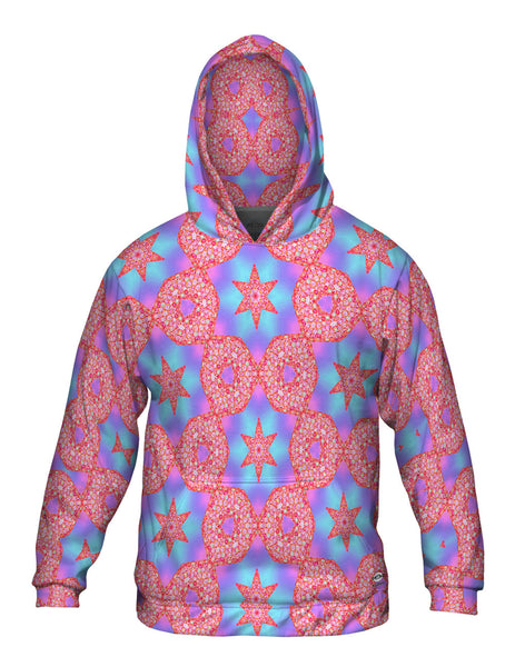 Pink Starts Pattern&nbsp;Mens Hoodie Sweater