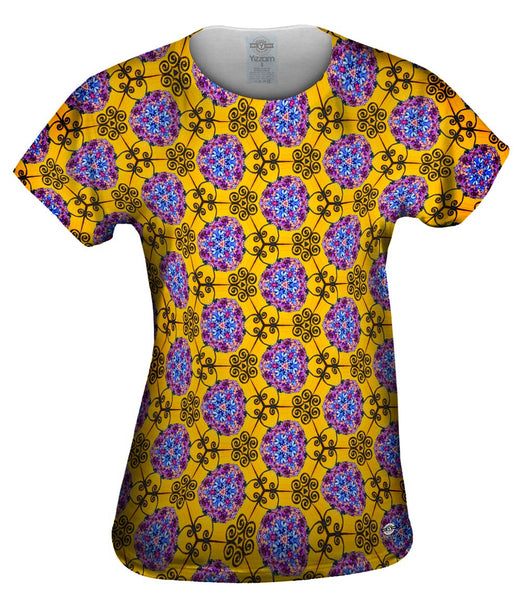 Diamond Golden Gates Pattern Womens Top