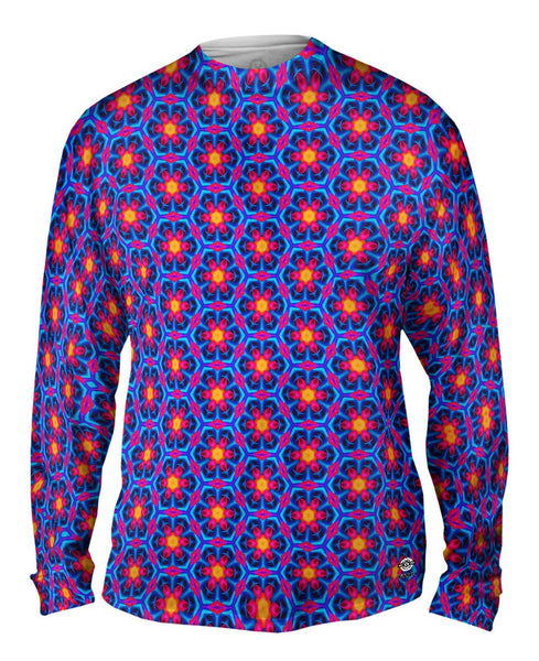 Smell The Flowers Pattern Mens Long Sleeve