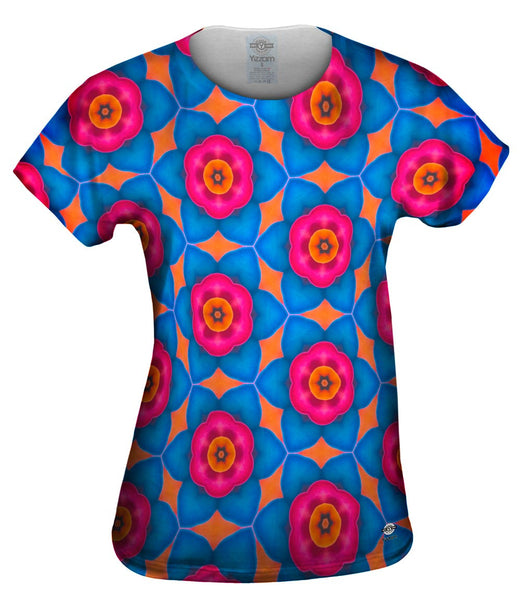 Smell The Blue Flowers Pattern&nbsp;Womens Top