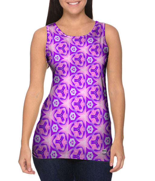 Purple Squirmy Pattern&nbsp;Womens Tank Top