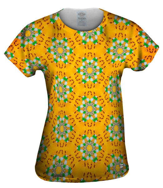 Golden Umbrella Pattern&nbsp;Womens Top