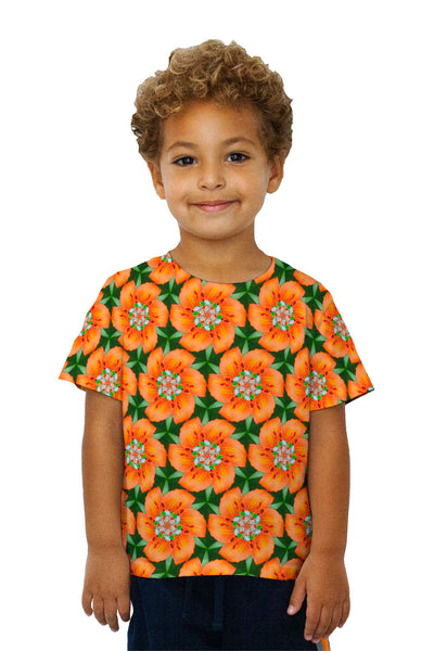Kids Orange Sao Paulo Pattern&nbsp;Kids T-Shirt