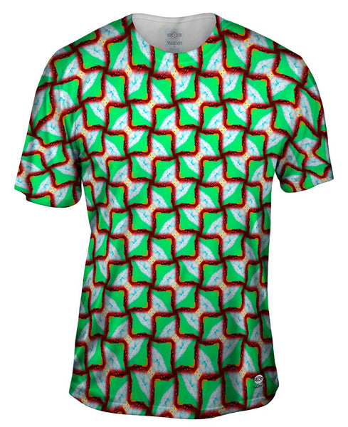 Snakey Shacky Pattern Mens T-Shirt