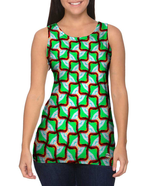 Snakey Shacky Pattern&nbsp;Womens Tank Top