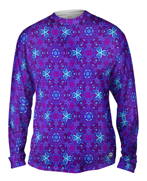 Turq Ocean Pattern&nbsp;Mens Long Sleeve