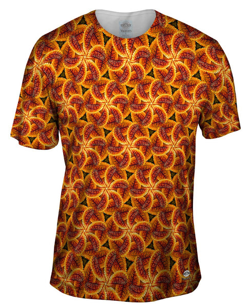 Fall Foliage Pattern Mens T-Shirt