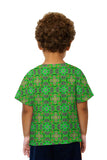 Kids Green Foliage Pattern