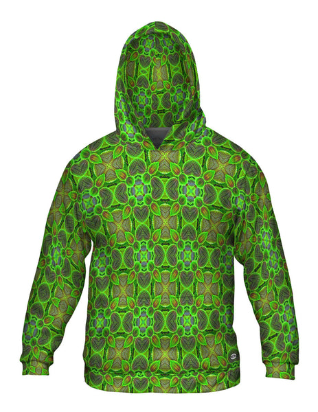 Green Foliage Pattern&nbsp;Mens Hoodie Sweater