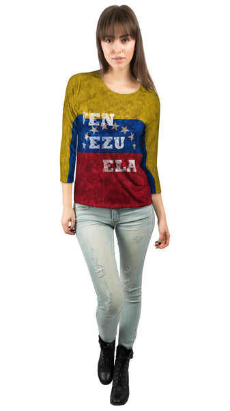 Dirty Venezuela Womens 3/4 Sleeve
