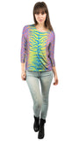 Tiger Leopard Skin Pink Yellow Blue