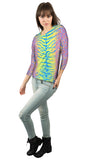 Tiger Leopard Skin Pink Yellow Blue