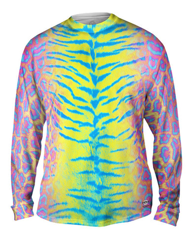 Tiger Leopard Skin Pink Yellow Blue