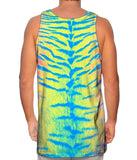 Tiger Leopard Skin Pink Yellow Blue
