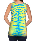 Tiger Leopard Skin Pink Yellow Blue