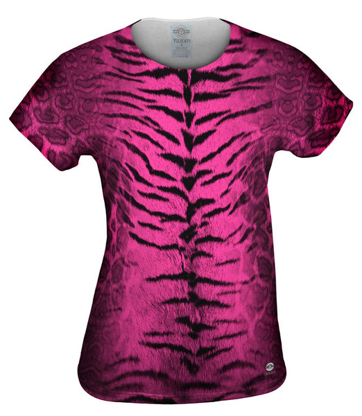 Tiger Leopard Skin Hot Pink&nbsp;Womens Top
