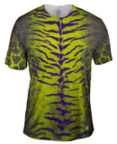 Tiger Leopard Skin Purple Lime Green