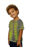 Kids Tiger Leopard Skin Purple Lime Green