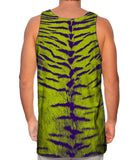 Tiger Leopard Skin Purple Lime Green