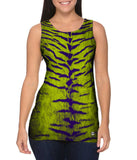 Tiger Leopard Skin Purple Lime Green