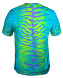 Tiger Leopard Skin Blue Purple Green