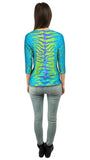 Tiger Leopard Skin Blue Purple Green